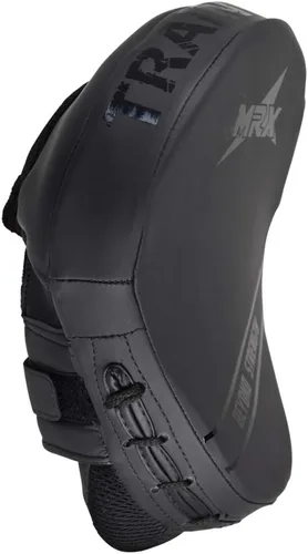 Miniatura 4 de MRX Gel Tech - Gancho de boxeo y almohadillas de Jab MMA Focus Guantes de entrenamiento Thai Kick Strike Shield Curvo Negro/Blanco