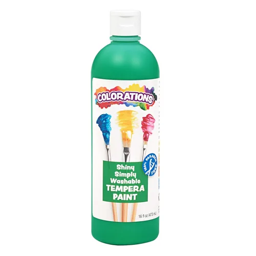 Miniatura 16 de Colorations Pintura lavable con efecto metálico, 16 onzas líquidas, negro, no tóxico, vibrante, atrevido, pintura para niños, manualidades