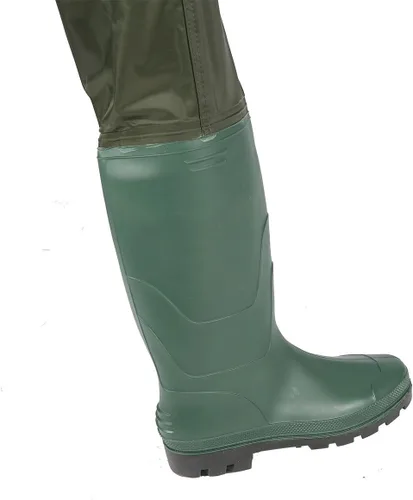 Miniatura 4 de wader con botas impermeable para pesca y caza de nailon 2-Ply/PVC 9-13