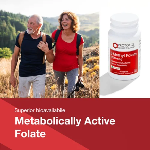 Miniatura 3 de PROTOCOL FOR LIFE BALANCE 5-metilfolato 1,000mcg - Biodisponibilidad superior de metilfolato - para apoyo cerebral - Suplemento de folato