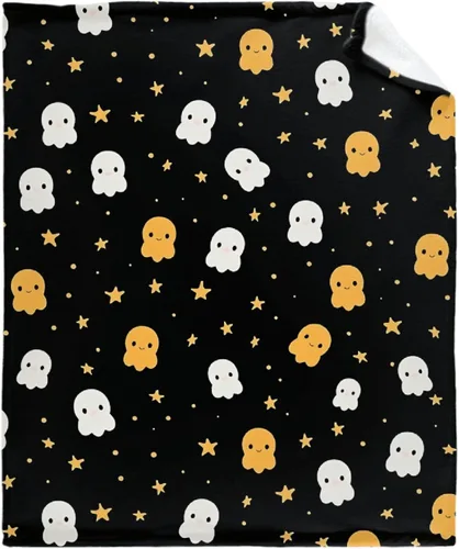 Miniatura 40 de Manta de murciélago de Halloween para bebé, regalo súper suave, manta acogedora para recién nacido, manta de recepción para bebé, manta para cuna
