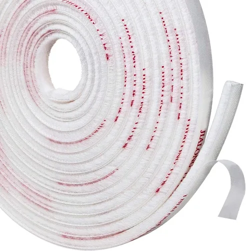 TORRAMI Cinta de Sellado con Cepillo para Puerta de 11/32 Pulgadas x 3/16 Pulgadas x 16 Pies, Cintas de Sellado para Puertas Corredizas para Blanco