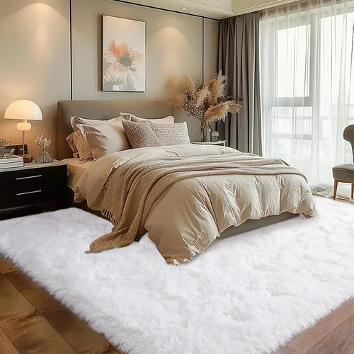 Miniatura 58 de Dssimo - Alfombra superesponjosa para la habitación, alfombra de área moderna, pequeña, suave y acogedora de felpa para niños, niñas y adolescentes