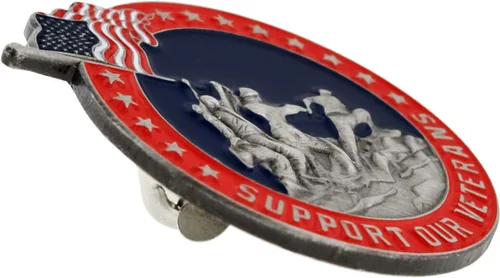 Miniatura 27 de PinMart Pin de veterano – Pin patriótico americano de solapa o sombrero – Orgulloso de ser retirado ejército, marina, fuerza aérea o cuerpo