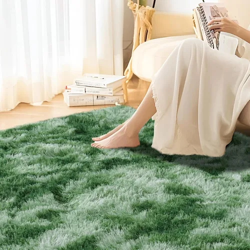 Miniatura 126 de Alfombras de área de 8x10 para sala de estar, alfombra shaggy grande ultra suave y esponjosa para dormitorio, alfombras de felpa mullida Blanco crema
