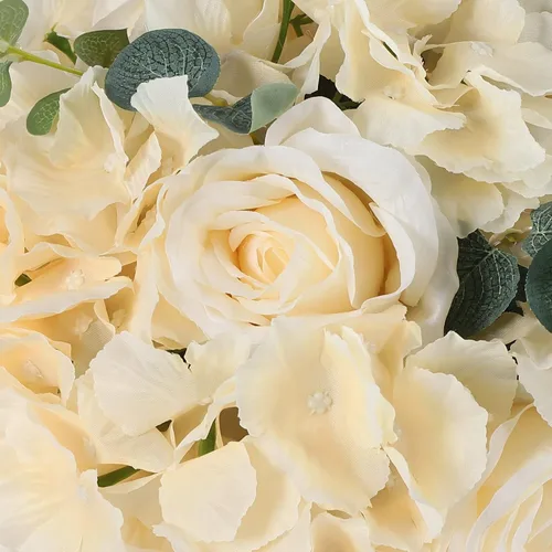 Miniatura 6 de DONSU Ramo de bolas de flores, 10 bolas de flores falsas de 11.8 pulgadas de diámetro, arreglos artificiales para el hogar, boda, centro de mesa