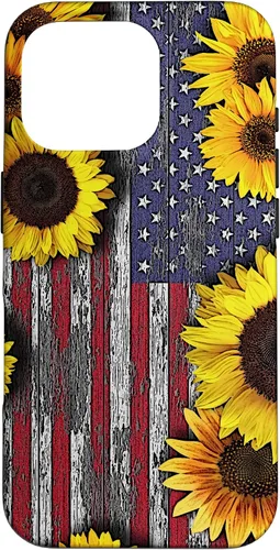 Miniatura 20 de American Flag with Sunflowers Case for iPhone 17