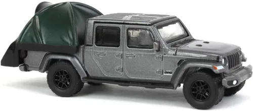 Miniatura 2 de Greenlight 38030-E The Great Outdoors Series 2 - 2021 Gladiator High Altitude con moderna tienda de campaña para camioneta escala 1/64