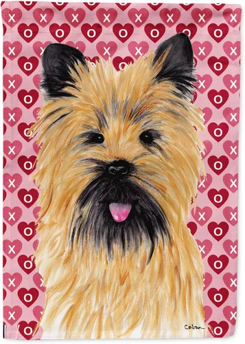 Miniatura 106 de Caroline's Treasures SS4484GF Bandera de jardín con diseño de bulldog inglés y corazones para el Día de San Valentín, bandera decorativa para patio