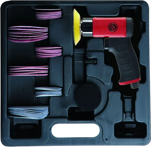 Miniatura 8 de Chicago Pneumatic CP7201P - Kit - Pulidora de aire de 3 pulgadas (2.953 in), mango de pistola, gancho y bucle - 2500 RPM