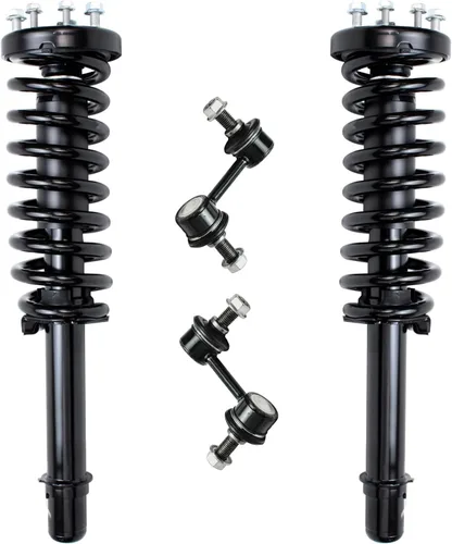 Miniatura 19 de Detroit Axle - Kit de puntales delanteros para Jeep Grand Cherokee 2005-2010 2006-2010 Commander 2007 2008 2009, 2 montajes rápidos de 2 barras