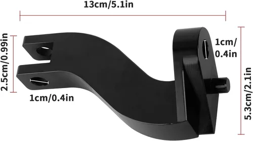 Miniatura 5 de PSLER - Soporte de clavija de pasajero de motocicleta, extensión de clavija de pie de pasajero trasero para Touring Road King, Street Glide, Road