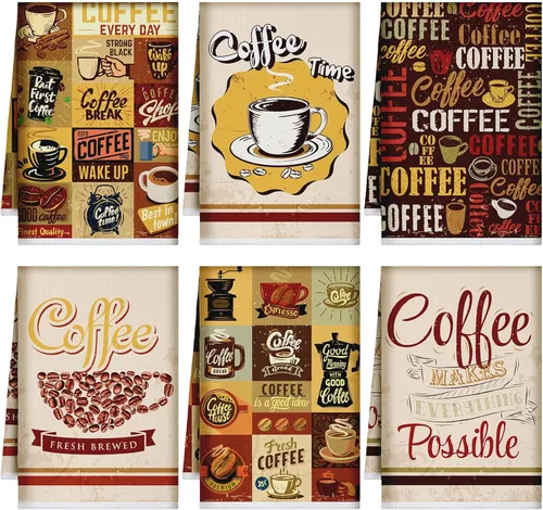 Miniatura 11 de Bencailor Juego de 6 Paños de Cocina de Plátanos Negros y Blancos Decorativos Toallas de Mano para Platos Absorbentes de Secado Rápido Toallas de Té