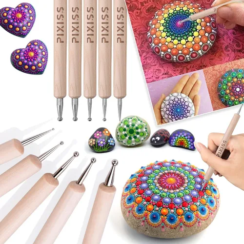 Miniatura 9 de Pegamento de tela lavable transparente de 2 onzas, sin pegamento para coser, parches, alfombras, ropa, lápiz capacitivo Pixiss Art Dotting Stylus