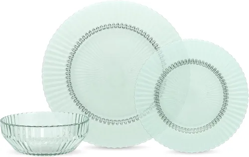 Miniatura 4 de Fortessa Archie Glass - Juego de vajilla de 12 piezas, servicio para 4, transparente