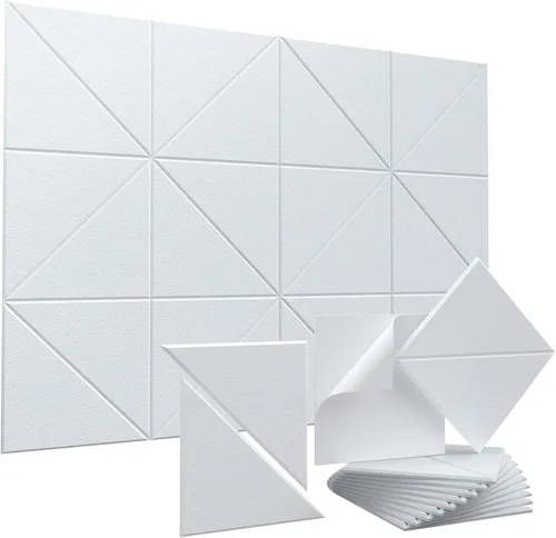 Miniatura 12 de Vieshful Paneles acústicos autoadhesivos – Paneles de pared insonorizados de alta densidad de 12 x 12 x 0.4 pulgadas, panel de pared acústico