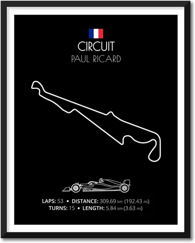 Miniatura 40 de Custom Car Posters Póster hecho a mano compatible con Autodromo Enzo e Dino Ferrari (Imola, Italia), póster de pista de carreras diseñado