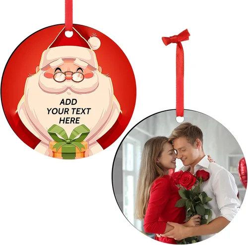 Miniatura 17 de Adornos con nombre de letra para árbol de Navidad, adornos de Navidad personalizados 2025, adornos de nombre inicial personalizados, decoraciones