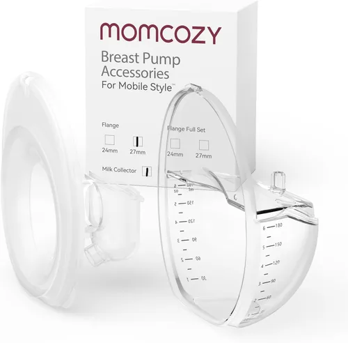 Miniatura 11 de Momcozy Extractor de leche manos libres estilo móvil M6, extractor de leche eléctrico portátil para lactancia materna, ritmo ideal, más leche