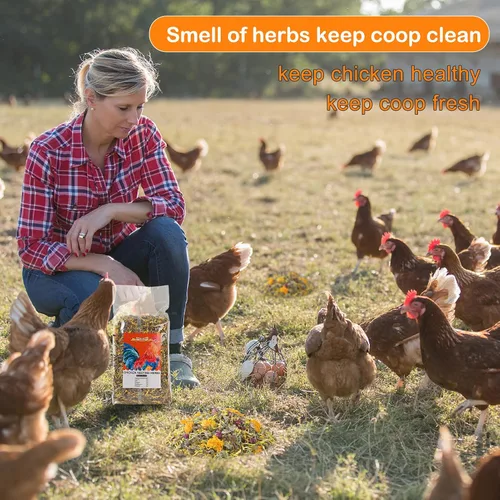 Miniatura 7 de 21 Oz Hierbas para nido de pollo premezcladas y flores secas, hierbas naturales para caja nido, almohadillas para nido de aves, cama para descanso