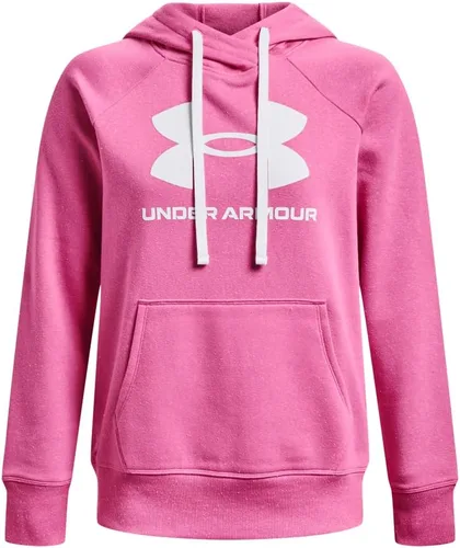 Miniatura 4 de Under Armour Rival - Sudadera con capucha para mujer, de vellón y con logotipo