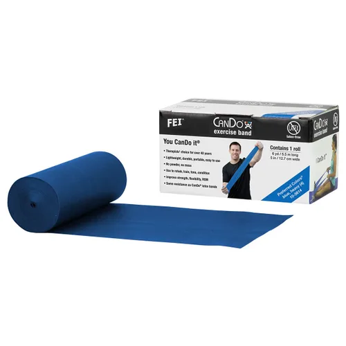 Cando banda elástica para entrenamiento sin látex, resistencia liviana xx, Azul: Pesado, 1