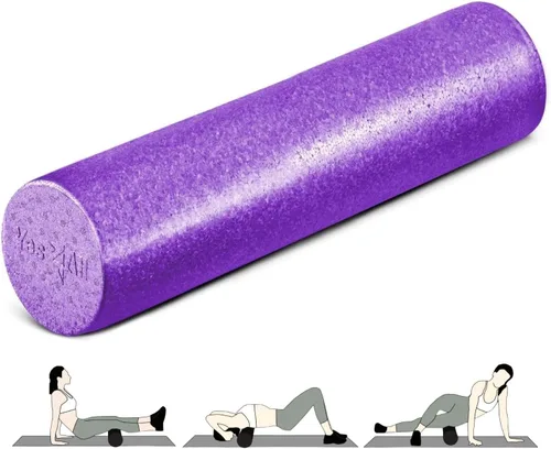 Miniatura 30 de Yes4All Rodillo de espuma EPP de alta densidad con respaldo redondo, rodillo de espuma de ejercicio para yoga, pilates y estiramientos, 12, 18, 24