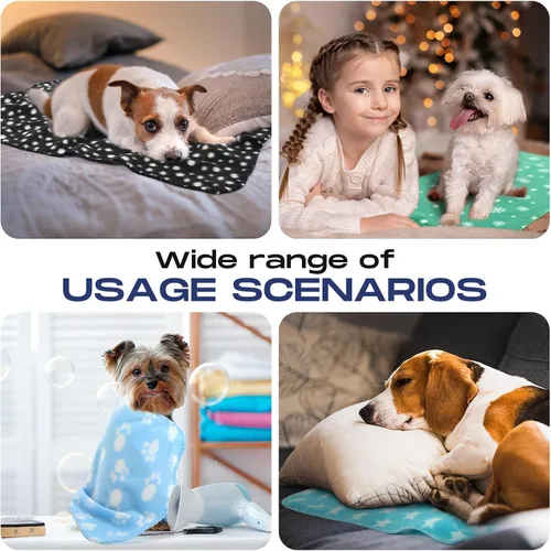 Miniatura 7 de Chumia 28 Piezas Manta para Cachorros al Por Mayor Manta Pequeña de Forro Polar para Mascotas para Cachorros Perros Gatitos Gatos Mascotas Suave