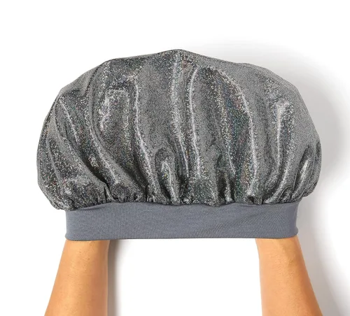 Miniatura 2 de Red by Kiss Gorro con purpurina de alta calidad para dormir, Negro