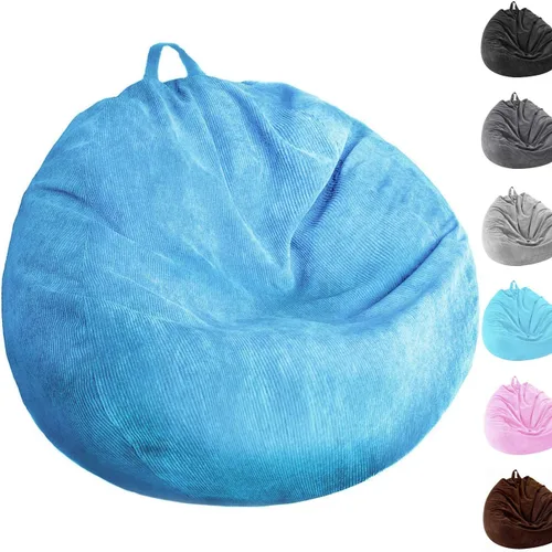 Miniatura 9 de Kisoy Funda para Silla Puf (Sin Relleno) Funda de Almacenamiento de Animales de Peluche para Silla Puf, Camas Perezosas para Mascotas Perros/Gatos.