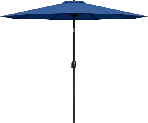 Miniatura 14 de Simple Deluxe - Paraguas de 9 pies para patio al aire libre, mesa de mercado, para jardín con botón de inclinación y manivela Turquesa