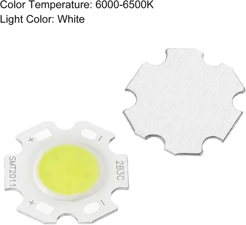 Miniatura 4 de MECCANIXITY COB - Bombilla de chip de luz LED de 0.787 in, 3 W, 260 mA, ahorro de energía para foco, paquete de 15, color blanco