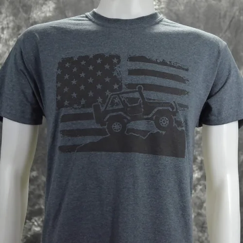 Miniatura 2 de Americana Off-Road en un oscuro Heather T Shirt