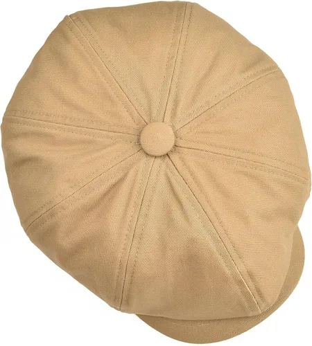 Miniatura 5 de BOTVELA Gorra plana de 8 piezas para hombre, 100% algodón, Gatsby Ivy Golf Cabbie