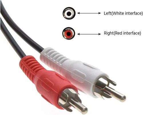 Miniatura 3 de Cable de audio RCA macho a macho de 12 pies (2 conectores blanco/2 rojos), CNE467004