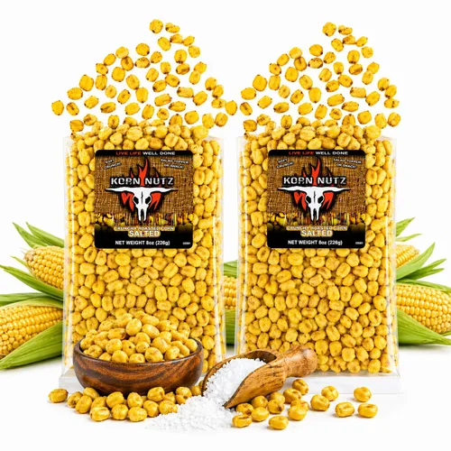 Miniatura 16 de Ranch, BBQ, granos de maíz crujientes salados Paquete variado de maíz tostado suave y crujiente Runnin' Wild Foods 1.5 libras en total