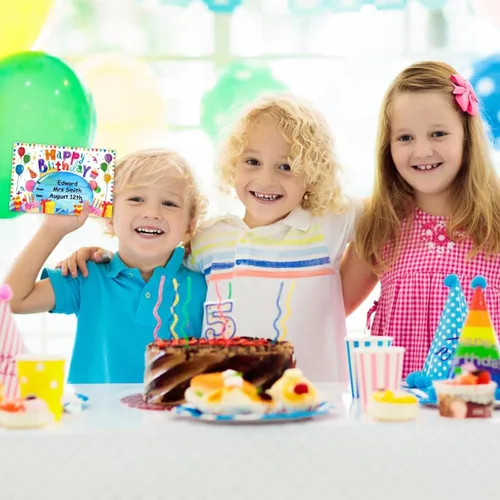 Miniatura 7 de D24TIME Certificados de cumpleaños para estudiantes – 36 piezas de acuarela, regalos de feliz cumpleaños para niños de profesores, suministros