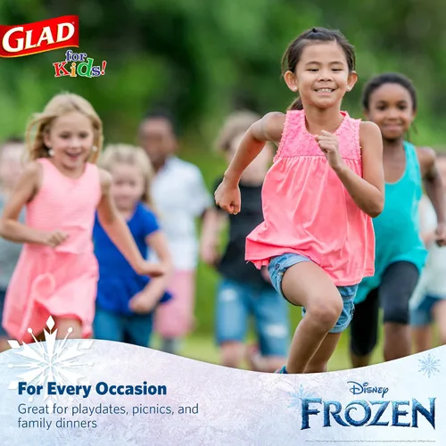 Miniatura 5 de Glad Cuencos de papel desechables de Disney Frozen para niños, Anna y Elsa, resistentes, a prueba de remojo, aptos para microondas, aptos
