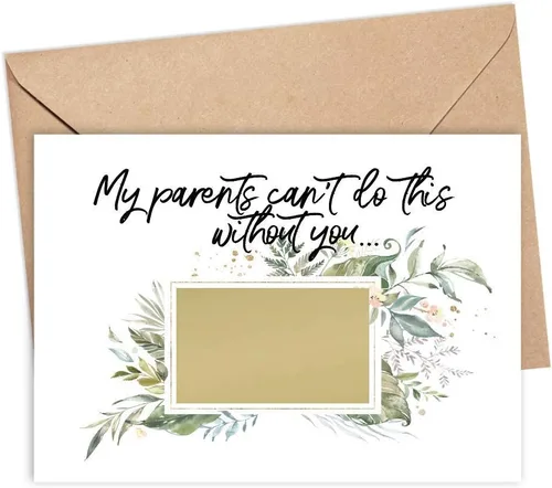 Miniatura 23 de Tarjeta para raspar con texto en inglés «Will You Be My Godmother Godfather Scratch Off», tarjeta para promoción de Tia y Tio a Padrinos de parte