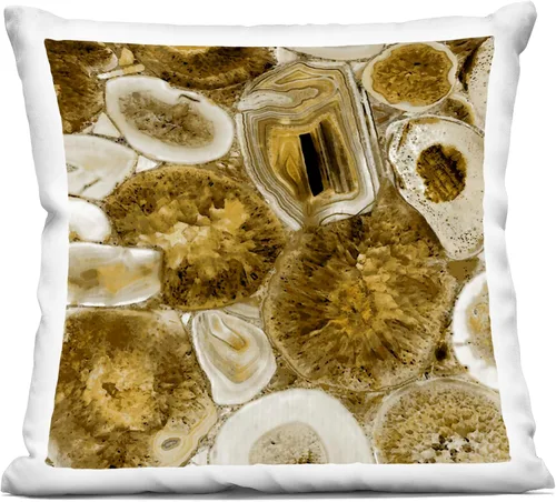 Miniatura 9 de Stupell Industries Ruth Fromstein - Almohada de diseño abstracto geométrico beige, 18 x 18 pulgadas