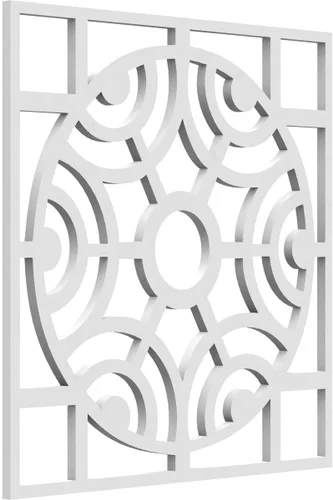 Miniatura 23 de Walton Paneles de pared decorativos de madera con calado, pequeños, 11 3/8 pulgadas de ancho x 11 3/8 pulgadas de alto x 1/4 pulgadas de alto, nogal