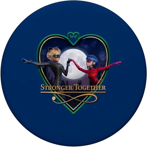 Miniatura 3 de Miraculous Ladybug and Cat Noir The Movie Heart Together PopSockets PopGrip intercambiables