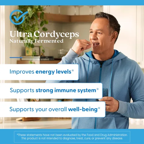Miniatura 6 de Doctor's Best Suplemento Ultra Cordyceps - Cápsulas de hongos Cordyceps para hombres y mujeres, apoya la salud inmunológica, la energía