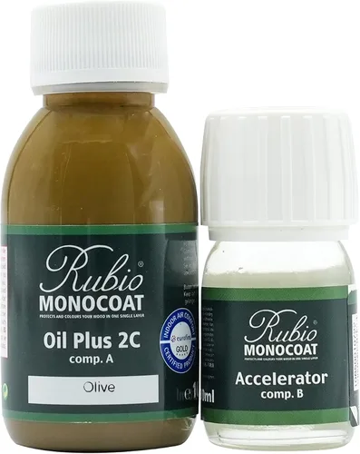 Miniatura 179 de Rubio Monocoat Tinte y acabado para madera de 650 pies cuadrados - Niebla Oil Plus 2C Aceite de linaza de secado rápido, ecológico