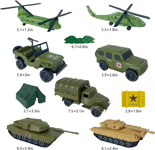 Miniatura 3 de TALGIC Juguetes de Hombres del Ejército Gran Juego de Batalla - El Set Incluye Figuras de Acción de Hombres del Ejército, Alfombra de Batalla