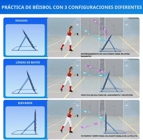 Miniatura 3 de Soccer Baseball Rebounder Net, Soccer Goal Net, Volleyball Softball Rebound Pitchback Net Quick-Switch Angle Training for Control, Passing Practice