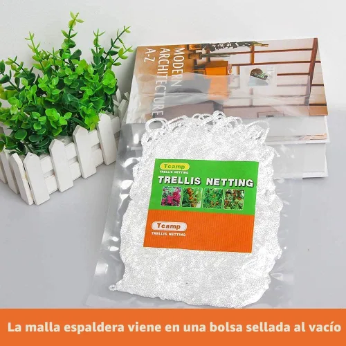 Miniatura 6 de Tcamp - Red de enrejado de poliéster resistente para jardín, para plantas trepadoras, enrejado para enredaderas, plantas de vid, verduras, frutas