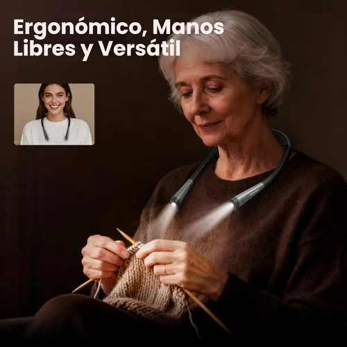 Miniatura 3 de Glocusent Luz de Libro, Luz de Lectura de 3 Colores y 6 Niveles de Brillo, Luz de Cuello Flexible, Luz de Libro Recargable de 80 Horas de Duración