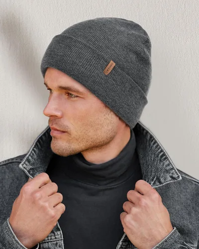 Miniatura 4 de FURTALK Gorro de invierno con forro polar para hombre, doble capa, elegante, tejido con puños, sombrero liso
