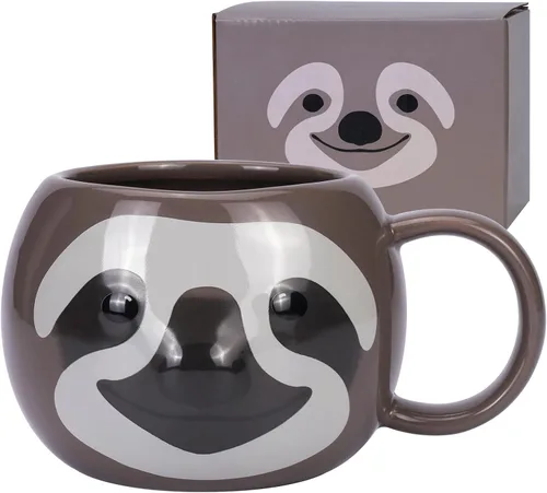 Miniatura 10 de Taza de Café de Cerámica ToCooTo de 14 oz con Diseño de Llama, Taza de Café 3D de Porcelana para Té, Taza de Noveldad para Mujeres, Regalos
